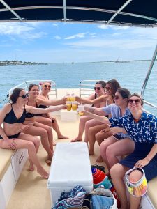 sunset cruise party in wrightsville beach