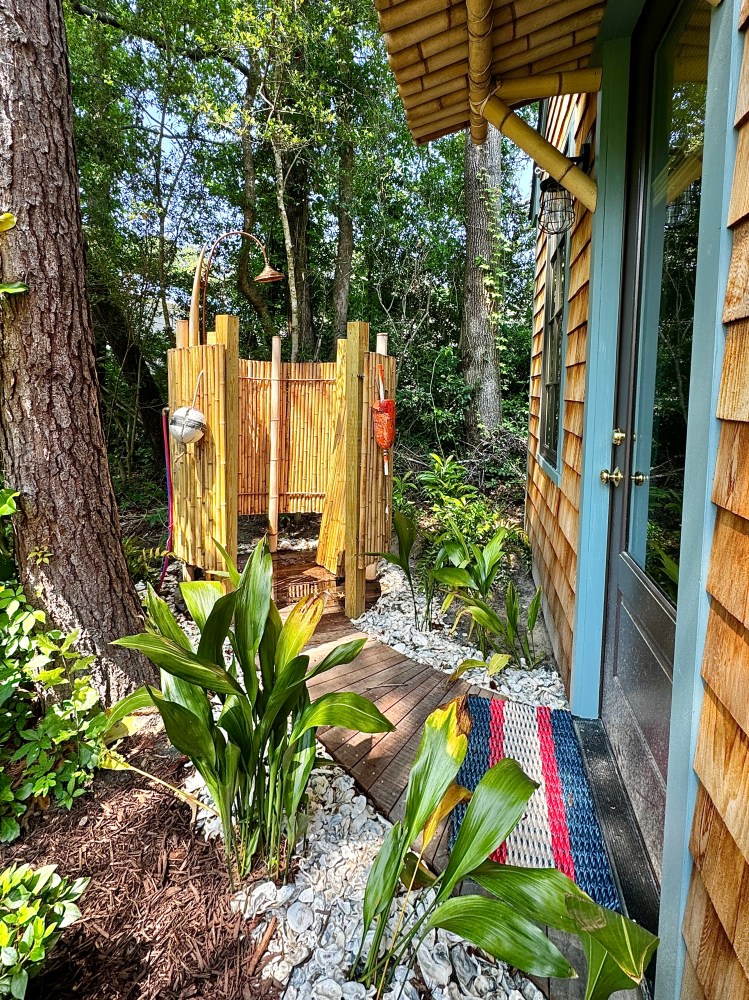 Bamboo Outdoor Shower of Captain's Hideout